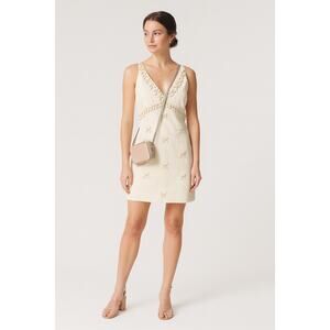 Moschino Vintage Cheap And Chic Shell Mini Dress Cream 90s Y2K 42 US 8 Archival